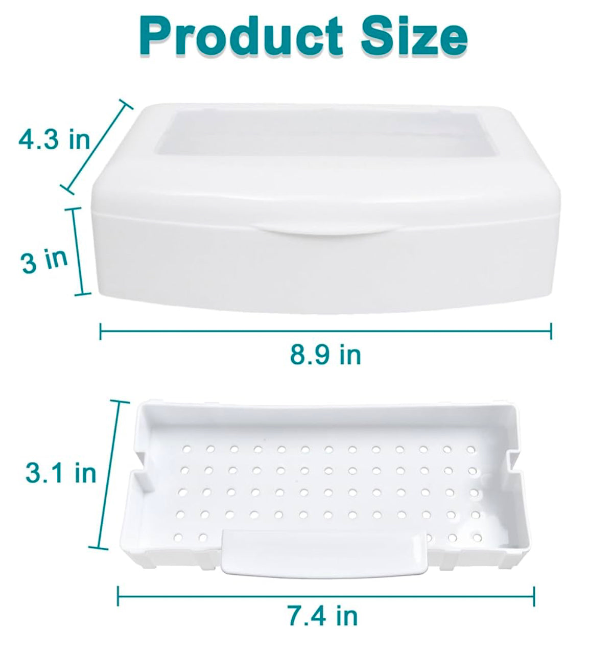 Nail Tool Sterilizer Box – Plastic Disinfection Tray for Tweezers, Lash Extensions & Nail Implements